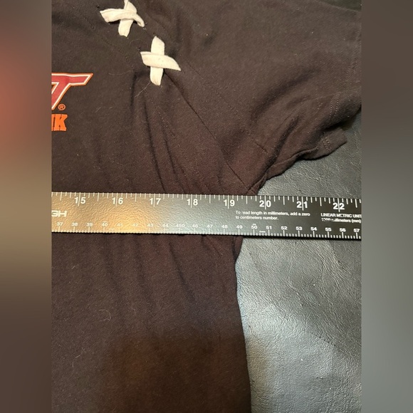 PINK Victoria's Secret VT Black Women's Top with White Accents - Picture 8 of 10